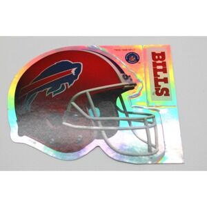 1998 Buffalo Bills NFL Helmet Sticker - 3" - Vintage - Prismatic